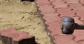 Укладка плитки на песок в Сестрорецке в октябре