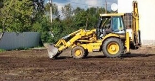 Выравнивание рельефа в Сестрорецке в октябре